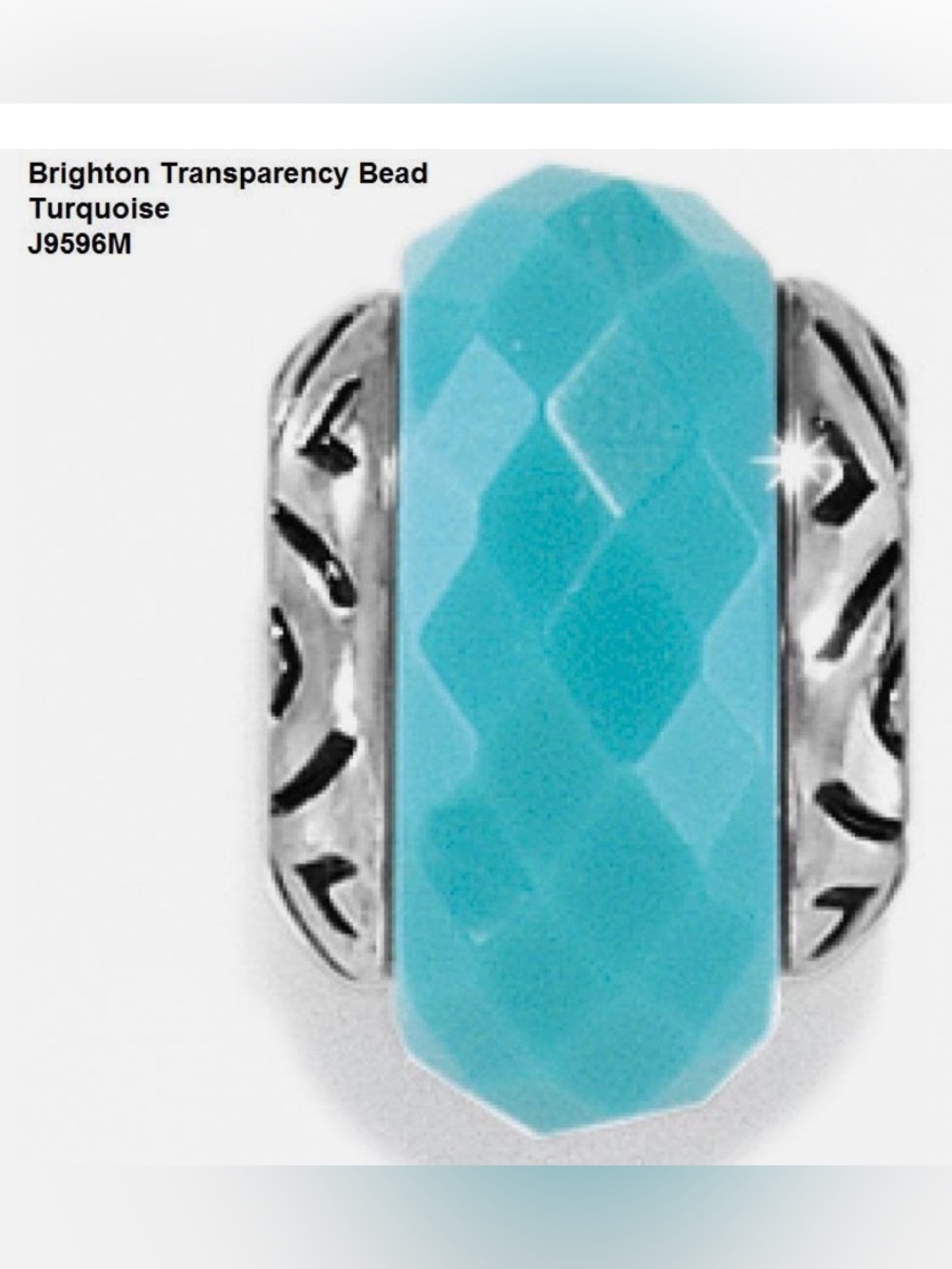 🩵Brighton Silver Aqua ‘Transparency’ Bead!